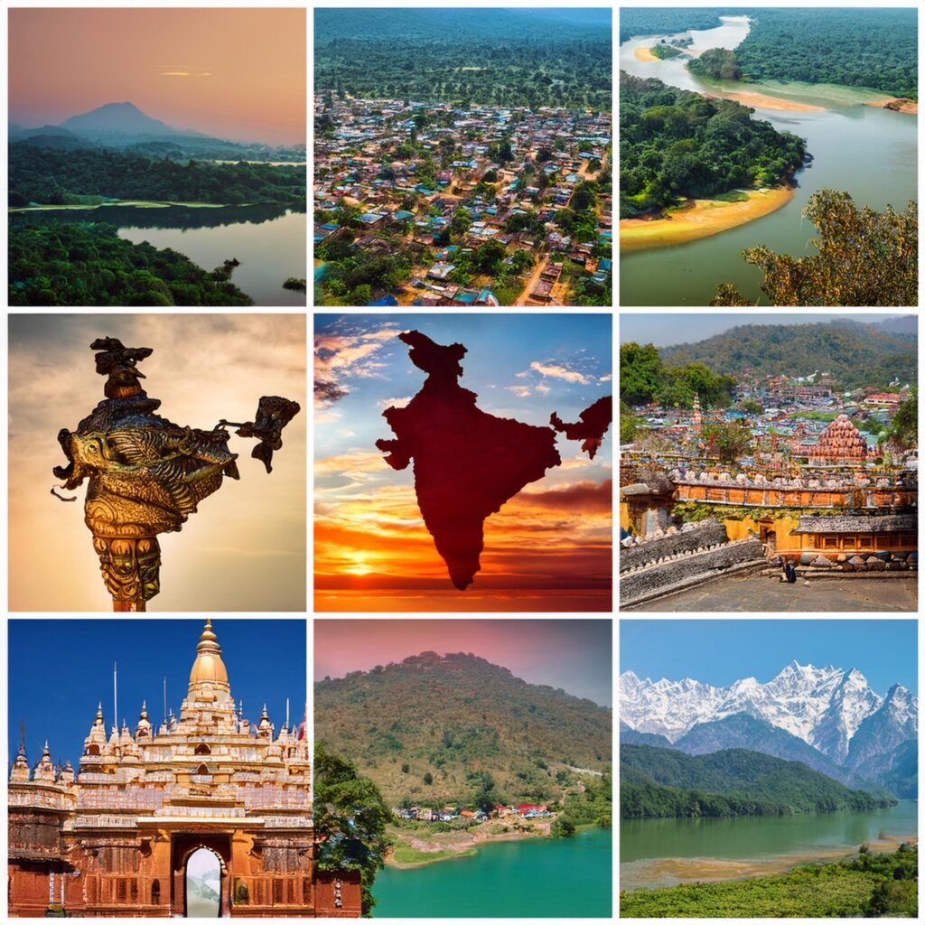 Firefly collage with Jharkhand on map, culture and diversity of Jharkhand 18629